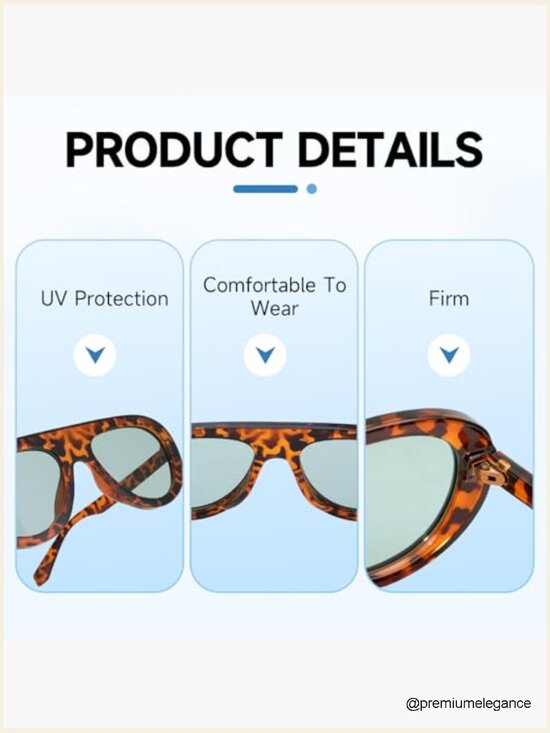 Retro 70s Large Frame Sunglasses 4 Pack UV400 Protection for Women Men main image 4